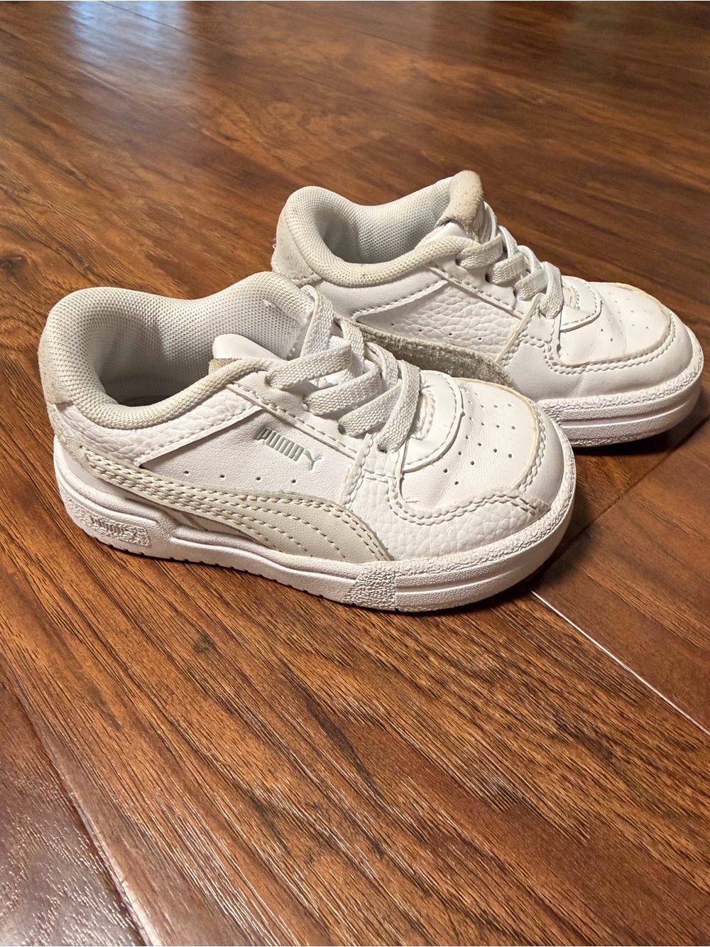 PUMA Toddler White Low-Top Sneakers